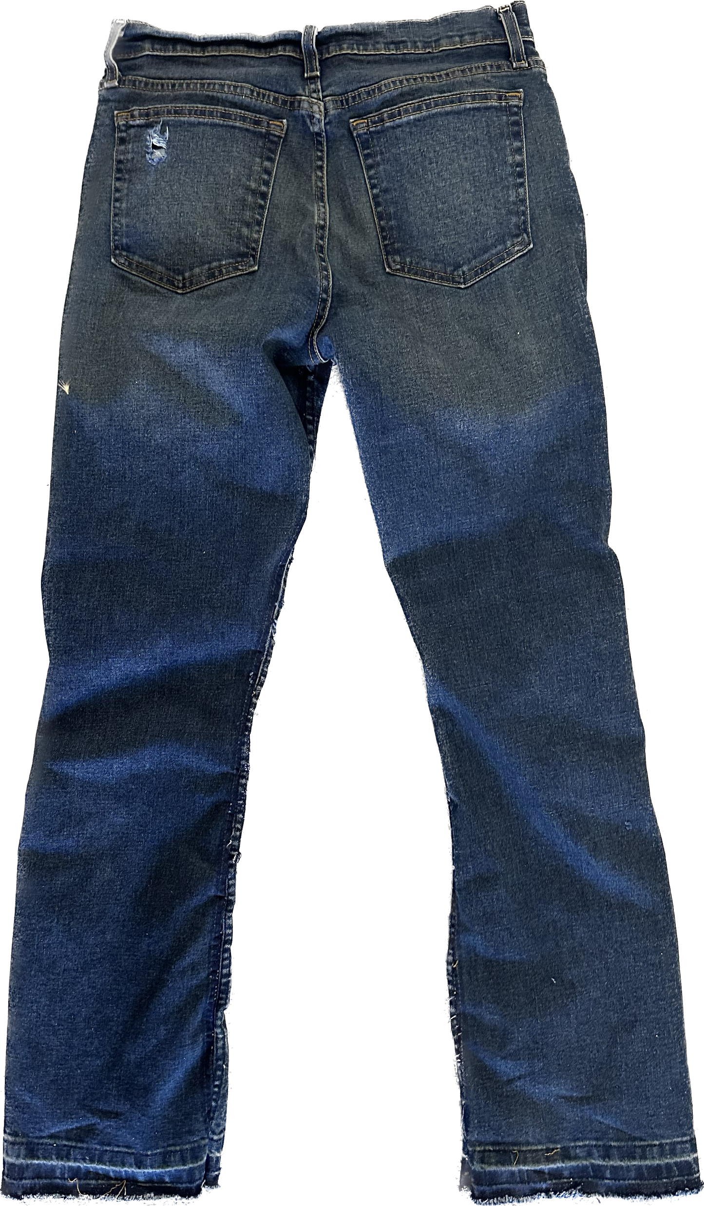 DARK BLUE FLARED DENIM /W SPIKES